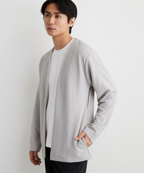 THE SHOP TK / ザ ショップ ティーケー カーディガン・ボレロ | 【半袖Tシャツ付き/洗濯機OK】アンサンブル 長袖カーディガン | 詳細2