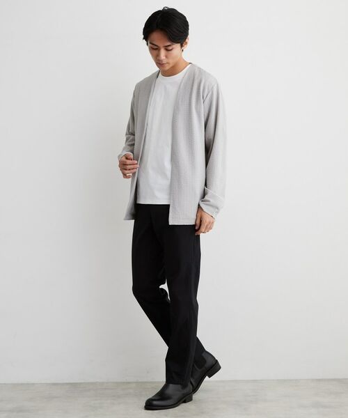 THE SHOP TK / ザ ショップ ティーケー カーディガン・ボレロ | 【半袖Tシャツ付き/洗濯機OK】アンサンブル 長袖カーディガン | 詳細3