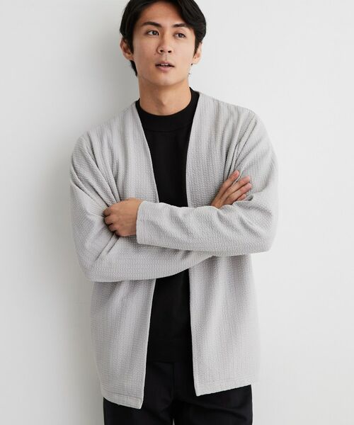 THE SHOP TK / ザ ショップ ティーケー カーディガン・ボレロ | 【半袖Tシャツ付き/洗濯機OK】アンサンブル 長袖カーディガン | 詳細4