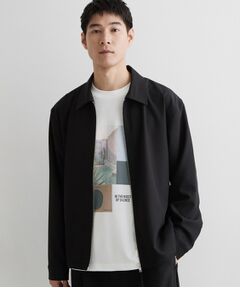 THE SHOP TK / ザ ショップ ティーケー レザーブルゾン・ジャケット | 【セットアップ可／洗濯機OK】ウールライクジップブルゾン