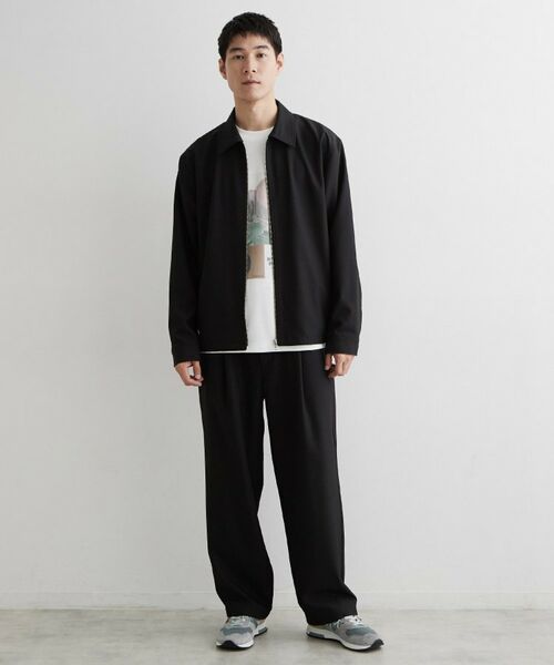 THE SHOP TK / ザ ショップ ティーケー レザーブルゾン・ジャケット | 【セットアップ可／洗濯機OK】ウールライクジップブルゾン | 詳細3