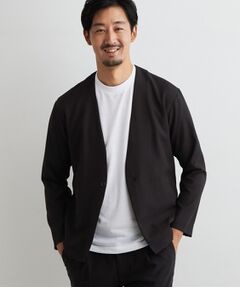 THE SHOP TK / ザ ショップ ティーケー カーディガン・ボレロ | 【半袖インナーセット／洗濯機OK】ポリストレッチ カーディガン