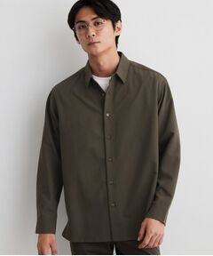THE SHOP TK / ザ ショップ ティーケー シャツ・ブラウス | 【洗濯機OK】ウールライク 長袖シャツ