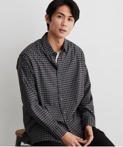 THE SHOP TK / ザ ショップ ティーケー シャツ・ブラウス | 【洗濯機OK】ウールライク 長袖シャツ