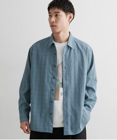 THE SHOP TK / ザ ショップ ティーケー シャツ・ブラウス | 【洗濯機OK】格子織 長袖シャツ