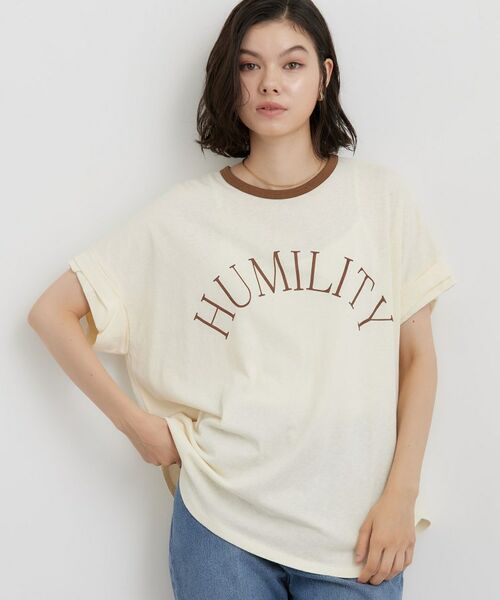 THE SHOP TK / ザ ショップ ティーケー カットソー | リンガーロゴTシャツ | 詳細1