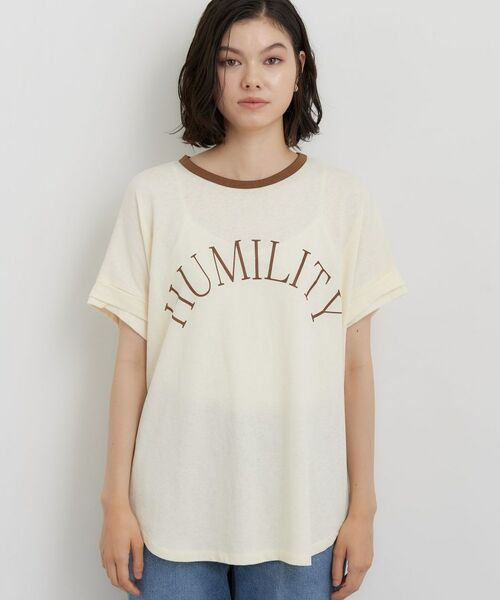 THE SHOP TK / ザ ショップ ティーケー カットソー | リンガーロゴTシャツ | 詳細9