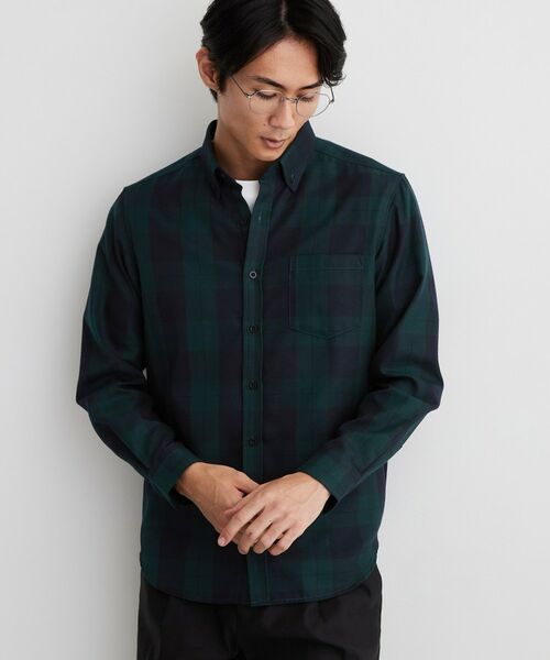 THE SHOP TK / ザ ショップ ティーケー シャツ・ブラウス | 【防シワ/洗濯機OK】アソート 長袖ネルシャツ | 詳細6