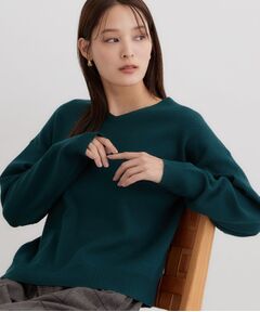 THE SHOP TK / ザ ショップ ティーケー ニット・セーター | 【毛玉になりにくい/静電気防止/洗える】KINOCO 総針Vネックニット