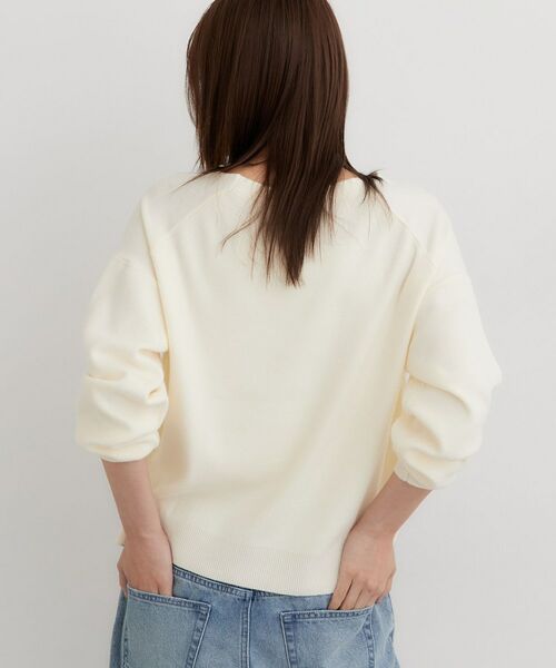 THE SHOP TK / ザ ショップ ティーケー ニット・セーター | 【毛玉になりにくい/静電気防止/洗える】KINOCO 総針Vネックニット | 詳細2