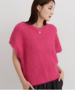 THE SHOP TK / ザ ショップ ティーケー ニット・セーター | ソフトシャギー半袖ニット