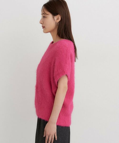 THE SHOP TK / ザ ショップ ティーケー ニット・セーター | ソフトシャギー半袖ニット | 詳細6