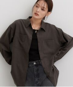 THE SHOP TK / ザ ショップ ティーケー シャツ・ブラウス | ダブルポケット スエード長袖シャツ
