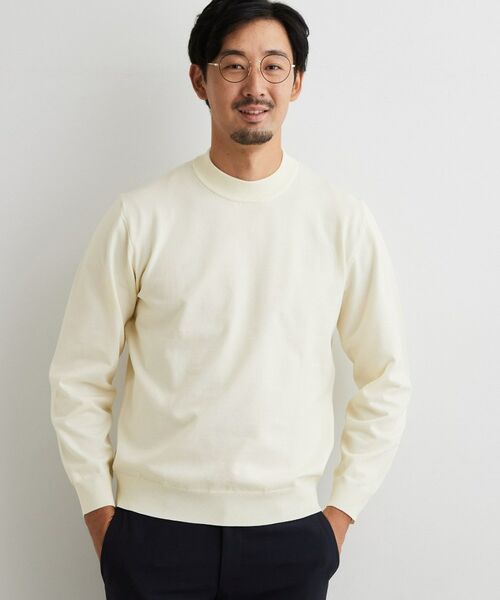 THE SHOP TK / ザ ショップ ティーケー ニット・セーター | 【ジネス対応/洗濯機OK】モックネックニット(アイボリー(004))