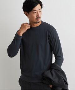 THE SHOP TK / ザ ショップ ティーケー カットソー | 【ジャケットインにおすすめ】ビジネス長袖Tシャツ 洗濯機OK／襟高