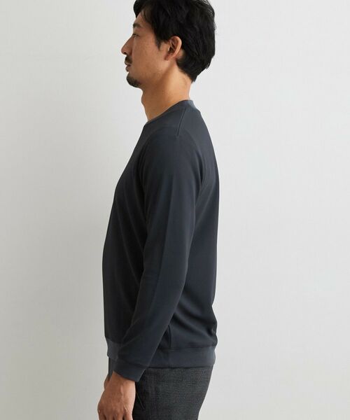 THE SHOP TK / ザ ショップ ティーケー カットソー | 【ジャケットインにおすすめ】ビジネス長袖Tシャツ 洗濯機OK/襟高 | 詳細10