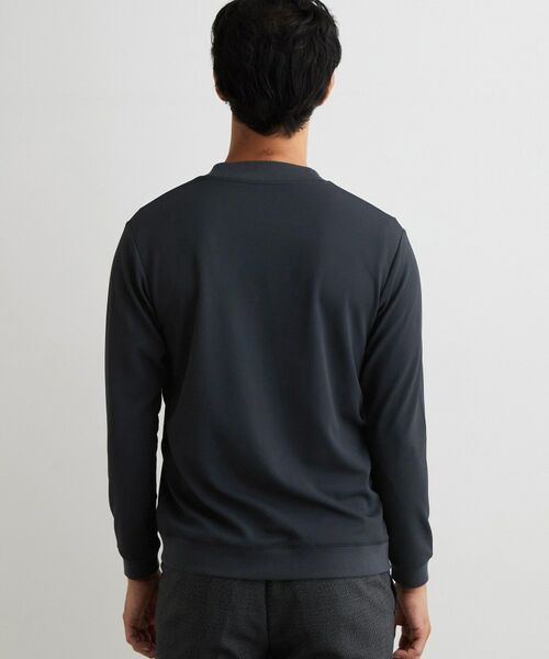 THE SHOP TK / ザ ショップ ティーケー カットソー | 【ジャケットインにおすすめ】ビジネス長袖Tシャツ 洗濯機OK/襟高 | 詳細11