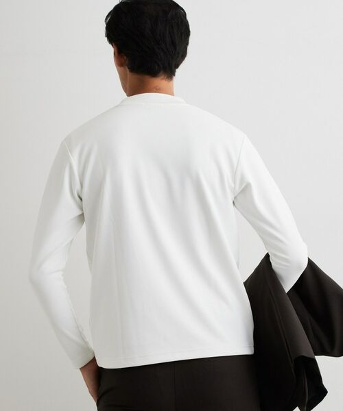 THE SHOP TK / ザ ショップ ティーケー カットソー | 【ジャケットインにおすすめ】ビジネス長袖Tシャツ 洗濯機OK/襟高 | 詳細2