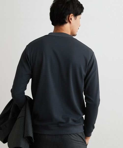 THE SHOP TK / ザ ショップ ティーケー カットソー | 【ジャケットインにおすすめ】ビジネス長袖Tシャツ 洗濯機OK/襟高 | 詳細6