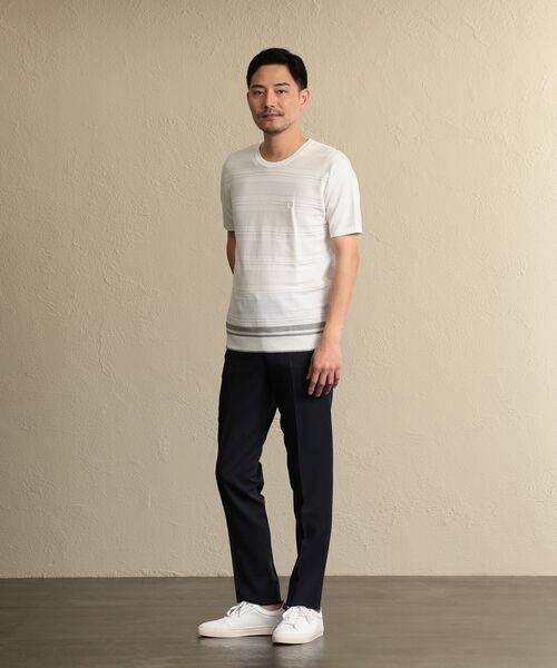 セール 洗濯可 テックウールノータックスラックス スラックス ドレスパンツ The Scotch House ザ スコッチハウス ファッション通販 タカシマヤファッションスクエア