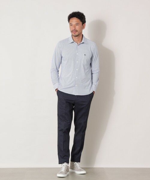 THE SCOTCH HOUSE / ザ・スコッチハウス その他トップス | 【THE URBAN COLLECTION】ストレッチナイロンロンドンストライプシャツ | 詳細1