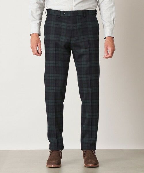 THE SCOTCH HOUSE / ザ・スコッチハウス その他パンツ | 【Adjustable Fit】ブラックウォッチ調ウールトラウザーズ | 詳細2