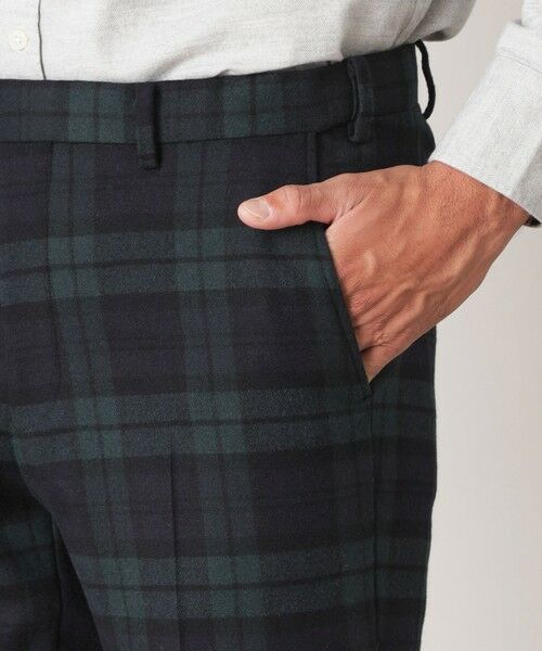 THE SCOTCH HOUSE / ザ・スコッチハウス その他パンツ | 【Adjustable Fit】ブラックウォッチ調ウールトラウザーズ | 詳細5
