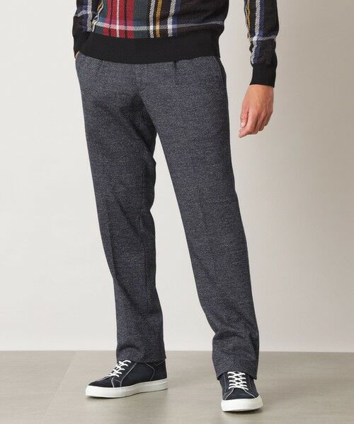 THE SCOTCH HOUSE / ザ・スコッチハウス その他パンツ | 【セットアップ対応】ウールコットンラウンジパンツ(ネイビー)