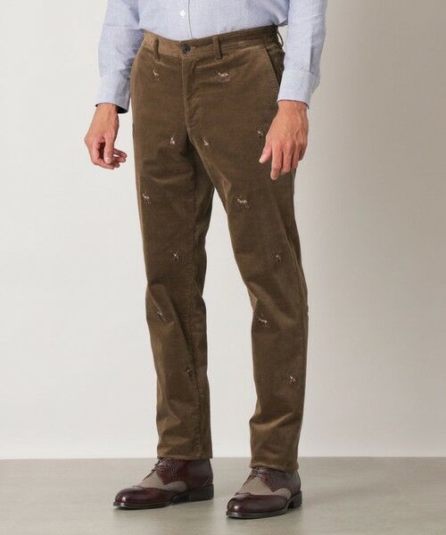 THE SCOTCH HOUSE / ザ・スコッチハウス その他パンツ | エンブロイダリーストレッチコーデュロイパンツ | 詳細3