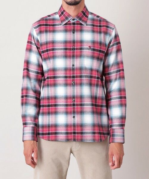 THE SCOTCH HOUSE / ザ・スコッチハウス その他トップス | ブラッシュドオンブレチェックシャツ | 詳細3