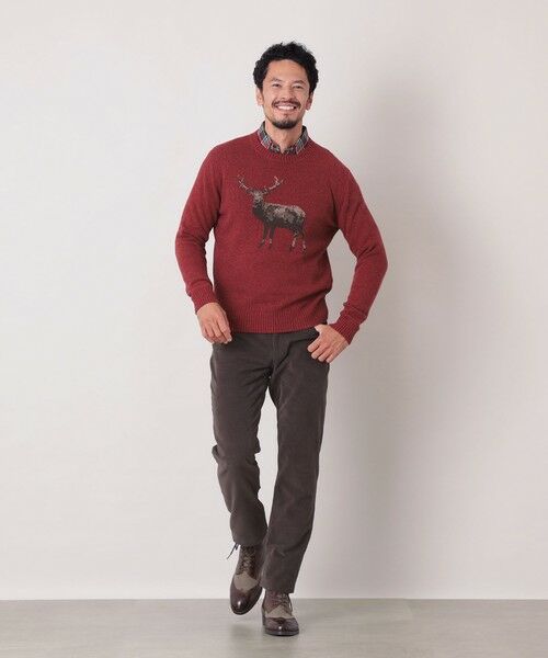 THE SCOTCH HOUSE / ザ・スコッチハウス その他トップス | Deer インターシャセーター | 詳細1