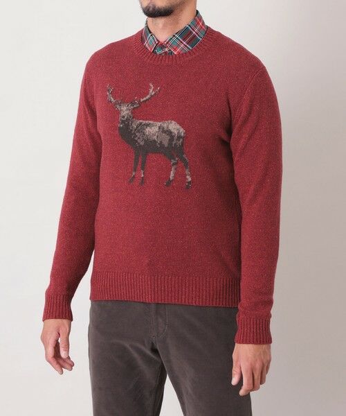 THE SCOTCH HOUSE / ザ・スコッチハウス その他トップス | Deer インターシャセーター | 詳細3