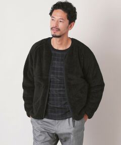 THE SCOTCH HOUSE / ザ・スコッチハウス その他トップス | 光電子（R） Wrap Up Cardigan フリースカーディガン