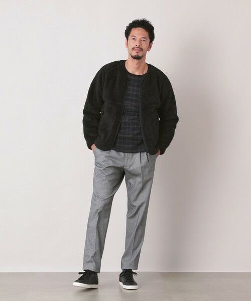 THE SCOTCH HOUSE / ザ・スコッチハウス その他トップス | 光電子(R) Wrap Up Cardigan フリースカーディガン | 詳細1