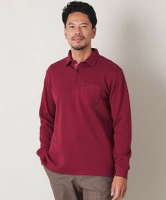 THE SCOTCH HOUSE / ザ・スコッチハウス その他トップス | Wフェイスカノコ裏起毛長袖ポロシャツ