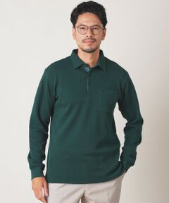 THE SCOTCH HOUSE / ザ・スコッチハウス その他トップス | Wフェイスカノコ裏起毛長袖ポロシャツ