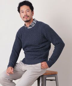 THE SCOTCH HOUSE / ザ・スコッチハウス その他トップス | シルクネップフィッシャーマンセーター