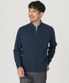 THE SCOTCH HOUSE / ザ・スコッチハウス その他トップス | 【サイトリニューアル記念】【家庭洗濯可能】「TEVIOT」ジップアップカーディガン