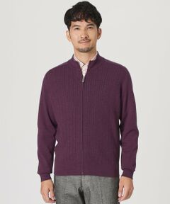 THE SCOTCH HOUSE / ザ・スコッチハウス その他トップス | 【サイトリニューアル記念】【家庭洗濯可能】「TEVIOT」ジップアップカーディガン