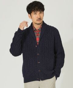 「HAWICK」ショールカラーカーディガン