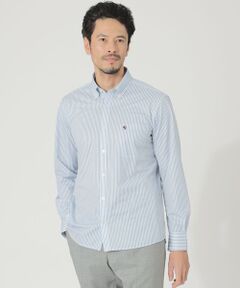 【イージーケア】Adjustable Fit ストライプシャツ