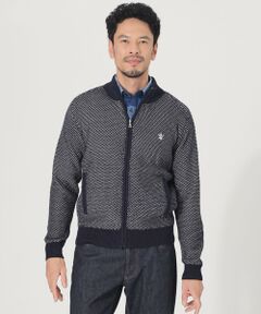 THE SCOTCH HOUSE / ザ・スコッチハウス その他トップス | ギマコットンミックスカノコジップアップニット