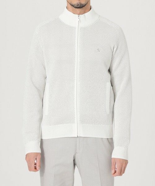 THE SCOTCH HOUSE / ザ・スコッチハウス その他トップス | ギマコットンミックスカノコジップアップニット | 詳細3