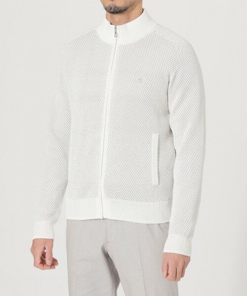 THE SCOTCH HOUSE / ザ・スコッチハウス その他トップス | ギマコットンミックスカノコジップアップニット | 詳細4