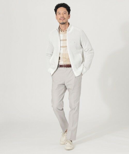 THE SCOTCH HOUSE / ザ・スコッチハウス その他トップス | ギマコットンミックスカノコジップアップニット | 詳細1