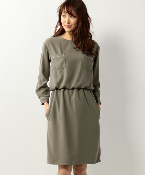 セール Closet Story ウエストギャザー ポケットワンピース ミニ丈 ひざ丈ワンピース The Station Store United Arrows Ltd ザ ステーション ストア ユナイテッドアローズ ファッション通販 タカシマヤファッションスクエア