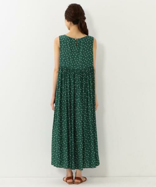 セール Yangany ギャザー ドット ノースリーブワンピース ミニ丈 ひざ丈ワンピース The Station Store United Arrows Ltd ザ ステーション ストア ユナイテッドアローズ ファッション通販 タカシマヤファッションスクエア