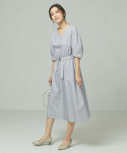 セール Closet Story スキッパーvネック ストライプワンピース ロング マキシ丈ワンピース The Station Store United Arrows Ltd ザ ステーション ストア ユナイテッドアローズ ファッション通販 タカシマヤファッションスクエア