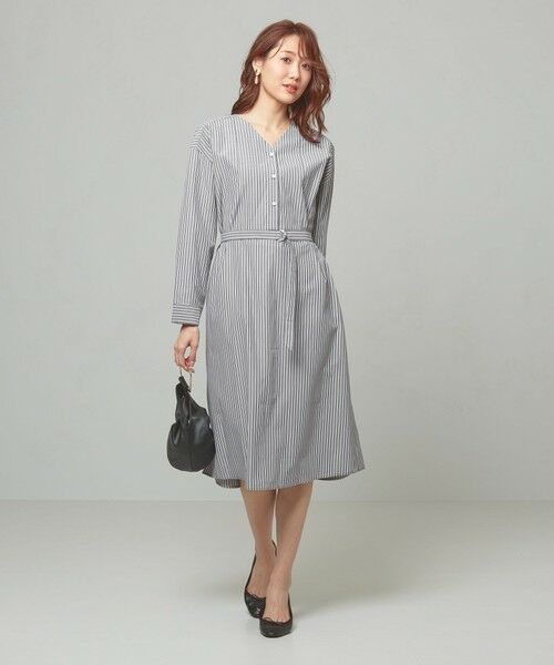 セール Closet Story ストライプ シャツワンピース 手洗い可能 ミニ丈 ひざ丈ワンピース The Station Store United Arrows Ltd ザ ステーション ストア ユナイテッドアローズ ファッション通販 タカシマヤファッションスクエア