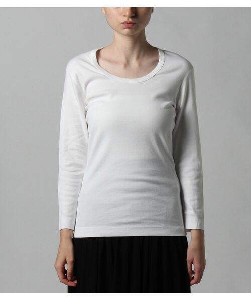 three dots / スリードッツ Tシャツ | cotton knits 3/4 jessica | 詳細1